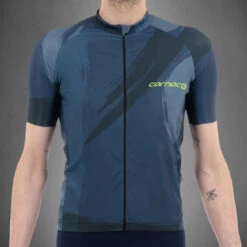 Carnac Men's Brosse Short Sleeve Jersey / Blue -CyclePro Gear Store CLCABSSJB P3