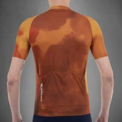 Carnac Men's Meteo Short Sleeve Jersey / Gold -CyclePro Gear Store CLCAMSSJG P4