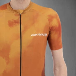 Carnac Men's Meteo Short Sleeve Jersey / Gold -CyclePro Gear Store CLCAMSSJG P5