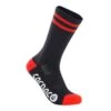 Carnac Stripe Perform Cycling Socks / Black & Red -CyclePro Gear Store CLCASTRPCSBRE P1