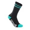 Carnac Stripe Perform Cycling Socks / Black & Teal -CyclePro Gear Store CLCASTRPCSBTE P1