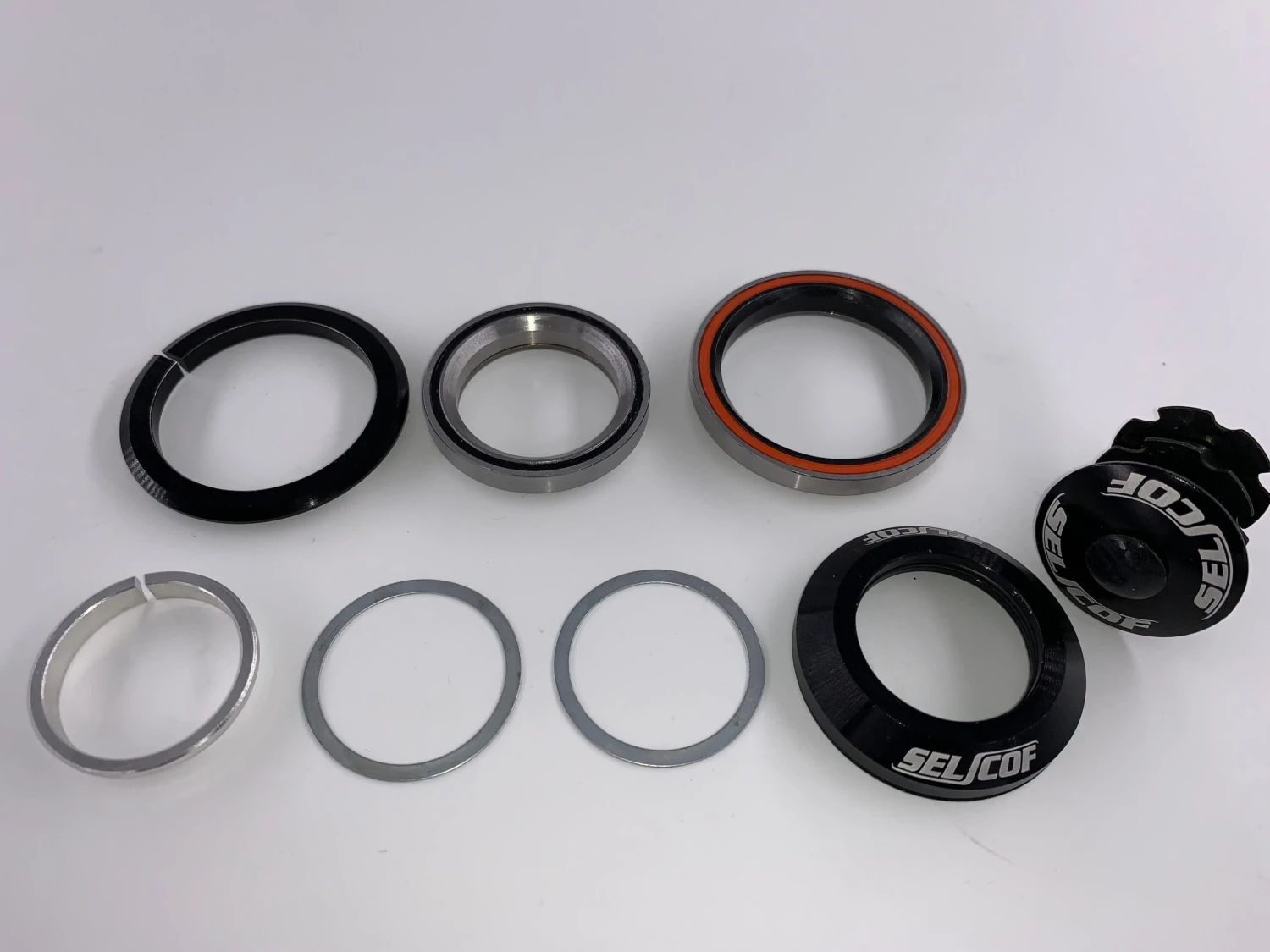 Selcof SPORT Integrated Cup Angular Contact Cartridge Bearing V2 Headset For Tapered 1" 1/8th – 1.5" Fork Steerer 3 Selcof SPORT Integrated Cup Angular Contact Cartridge Bearing V2 Headset For Tapered 1" 1/8th – 1.5" Fork Steerer