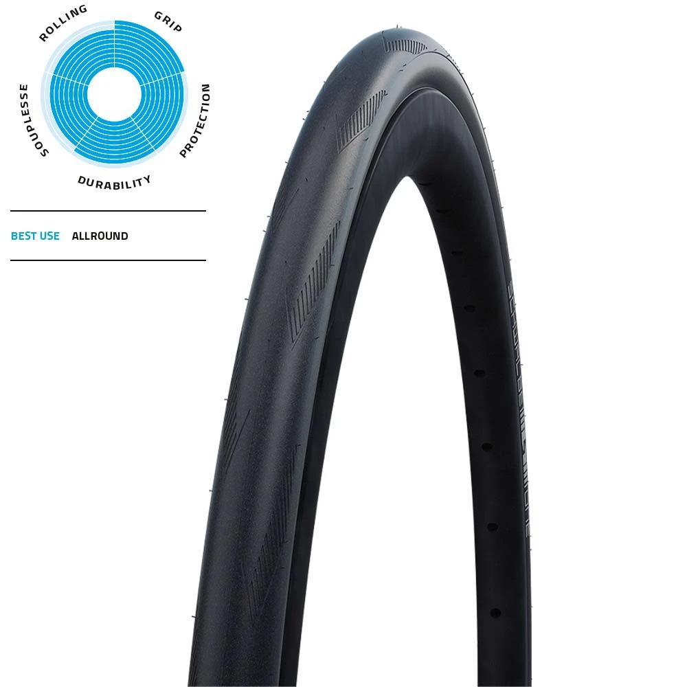 Schwalbe ONE Performance 700c TLE Folding Tyre / Black / 28mm 3 Schwalbe ONE Performance 700c TLE Folding Tyre / Black / 28mm