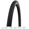 Schwalbe G-One All Round Performance Race Guard TLE Folding 700c Tyre / 40mm / Black & Tan -CyclePro Gear Store scr8010