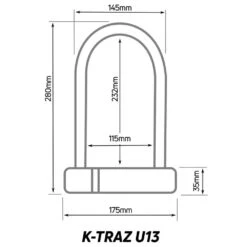 Zefal K-Traz U13 Bicycle U-Lock 10 Zefal K-Traz U13 Bicycle U-Lock -CyclePro Gear Store zl340 02