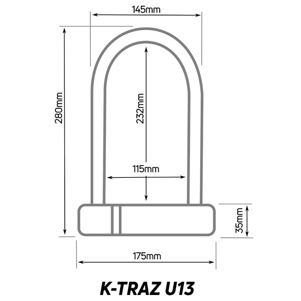 Zefal K-Traz U13 Bicycle U-Lock 6 Zefal K-Traz U13 Bicycle U-Lock - Image 4