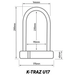 Zefal K-Traz U17 Bicycle U-Lock -CyclePro Gear Store zl350 01